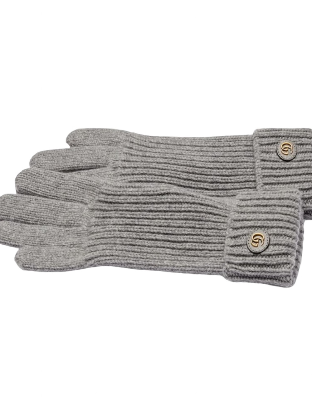 GUCCI GG WOOL & CASHMERE GLOVES WITH DOUBLE G